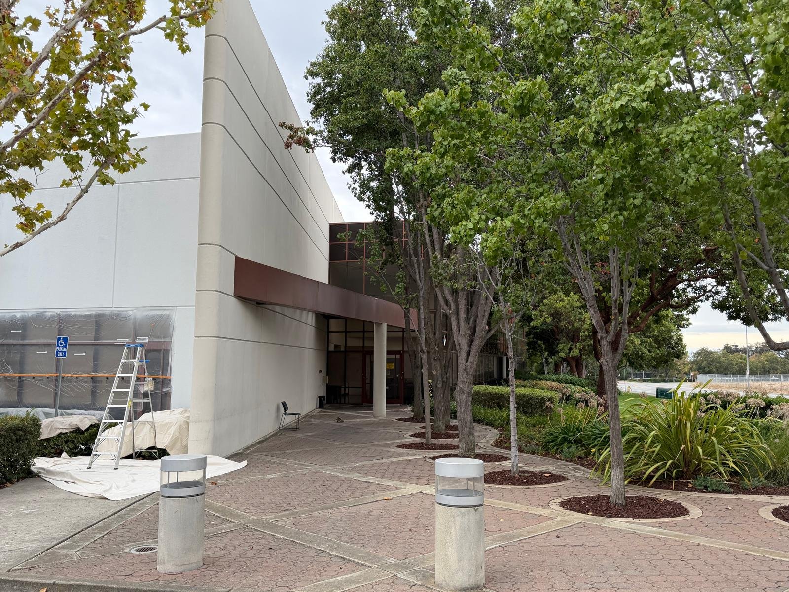 Commercial Building Repaint in Fremont, CA – preparation 1