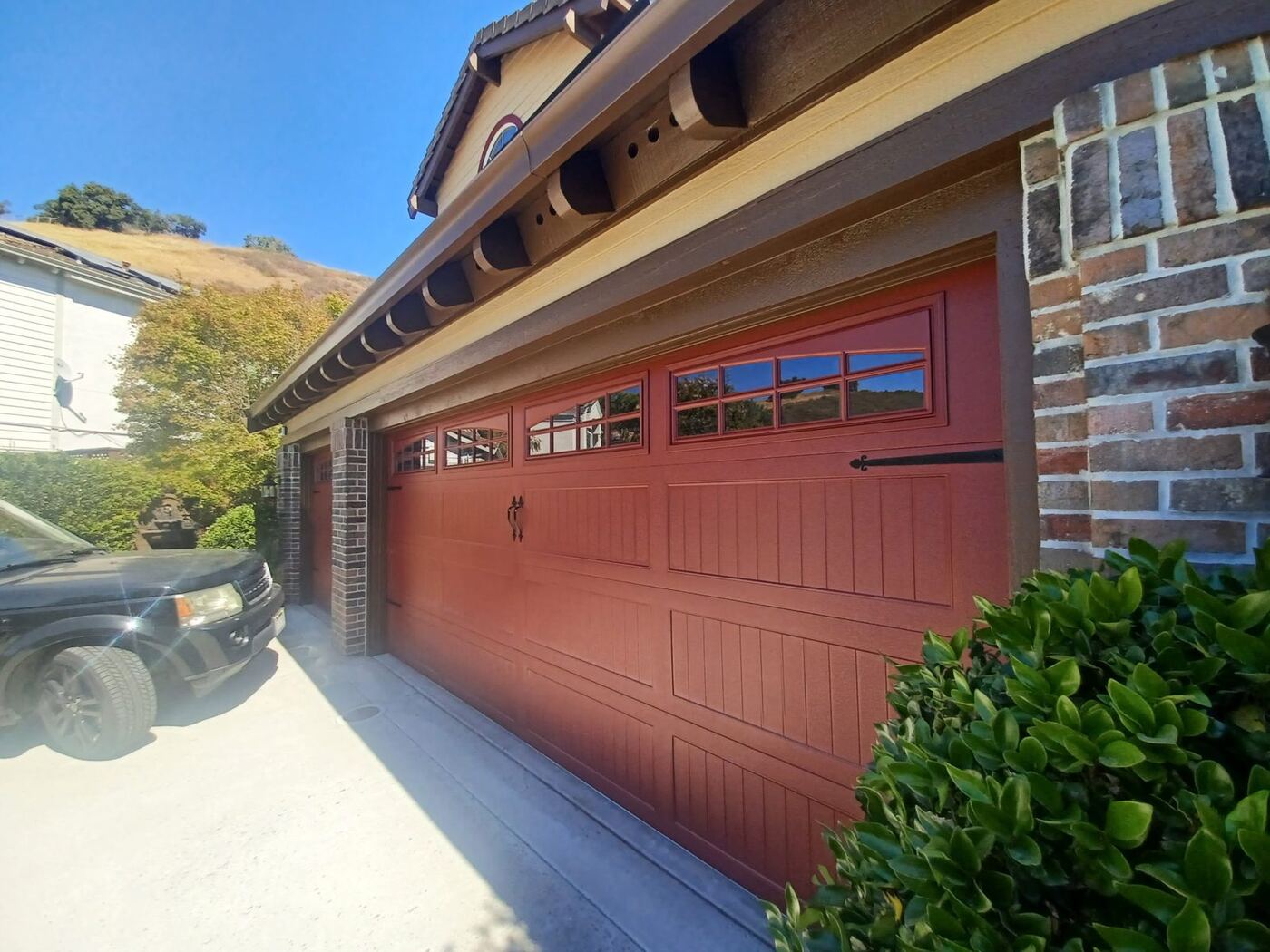 Two-Story Exterior Repaint with New Garage Door Color photo 5